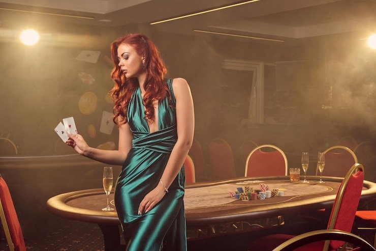 Live dealer revealing Dragon Tiger cards at professional studio table